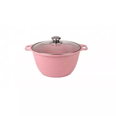 Кастрюля 4л со стеклянной крышкой,АП линия "Trendy style" (rose) ж41tsr