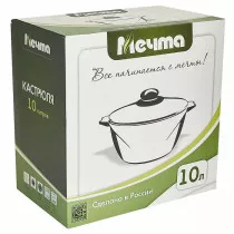 Кастрюля 10 л АП Гранит brown 410806