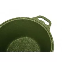 Кастрюля 6л со стеклянной крышкой, АП линия "Trendy style" (Malachite) к61tsml