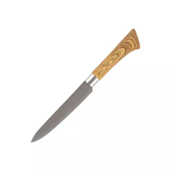 Нож с пластиковой рукояткой под дерево FORESTA универсальный 12,6 см. 103563-SK