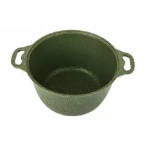 Кастрюля 6л со стеклянной крышкой, АП линия "Trendy style" (Malachite) к61tsml