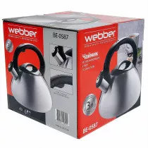 Чайник со свистком 3 л Webber BE-0587 сатин