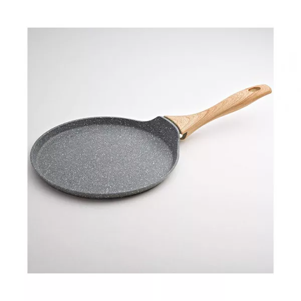 Сковорода Ø24см блинная алюминиевая литая Alpenkok AK-0045/24N GREY MARBLE 
