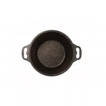 Кастрюля 8л со стекл. крышкой, АП линия "Granit ultra" (black-gold) кгбг82а