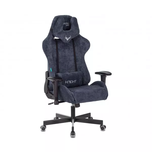Игровое кресло Бюрократ Zombie VIKING KNIGHT Fabric Light-27 синий 