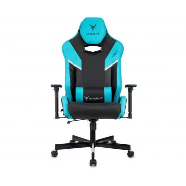 Кресло игровое Knight Thunder 5X черный/голубой