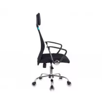 Кресло руководителя Бюрократ KB-6N/SL/B/TW-11 черный TW-01 TW-11 сетка крестовина хром