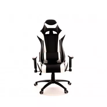 Кресло EVERPROF Lotus S6 из эко-кожи черное с белым