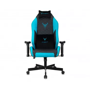 Кресло игровое Knight Neon черный/голубой