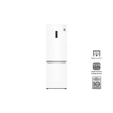 Холодильник с морозильником LG GW-B459SQLM белый