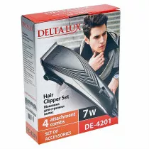 Машинка для стрижки волос DELTA LUX DE-4201 серая
