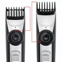 Машинка для стрижки волос DELTA LUX DE-4208A чёрная с серебристым