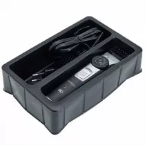 Машинка для стрижки волос DELTA LUX DE-4208A чёрная с серебристым