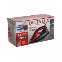 Утюг электрический 2000 Вт DELTA LUX DE-3000 черный с красным