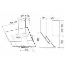 Кухонная вытяжка HOLT HT-RH-016 60 черная