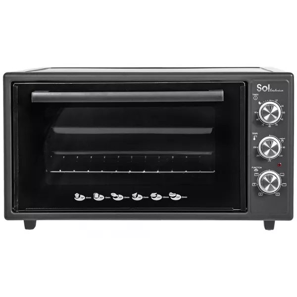 Электропечь SOL Exclusive SL-3600 с конвекцией и грилем черная 