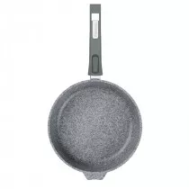 Сковорода с крышкой 30см Мечта Premium grey съемная ручка с030901