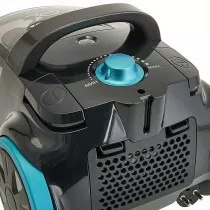 Пылесос 2600 Вт DELTA LUX DL-0836 Супер-циклон черный с бирюзовым