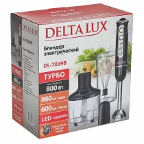 Блендер погружной 800 Вт DELTA LUX DL-7039B черный