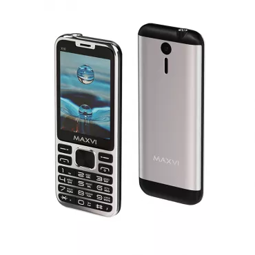Сотовый телефон Maxvi X10 серебристый