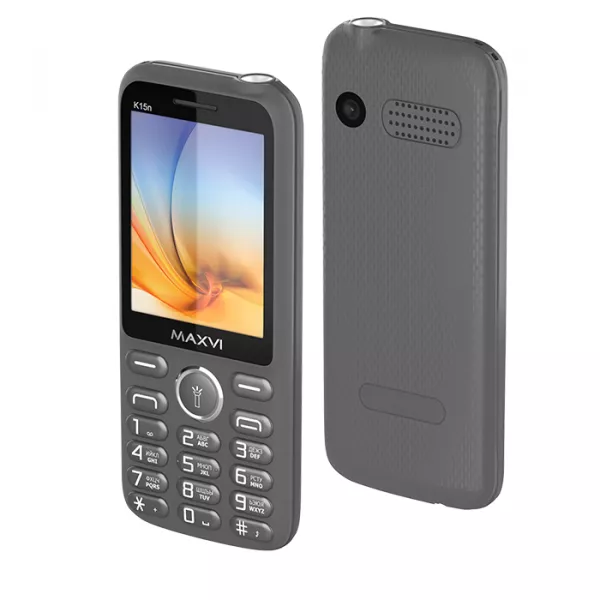 Сотовый телефон Maxvi K15n серый 