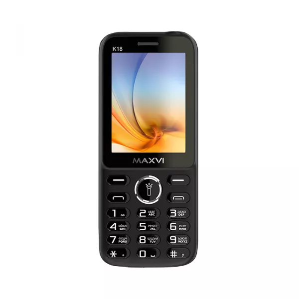 Сотовый телефон Maxvi K18 черный 