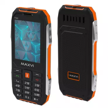 Сотовый телефон Maxvi T101 оранжевый