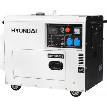Дизельэлектростанция HYUNDAI DHY 6000SE  5.5кВА/4.4кВт, 220 В, 9 ч., дизель