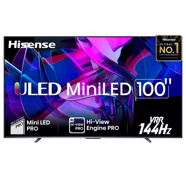Телевизор QLED Hisense 100U7KQ темно-серый